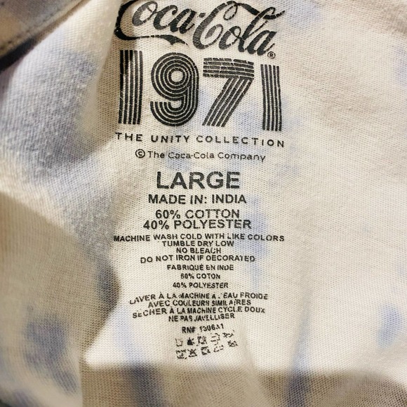 Coca Cola 1971 The Unity Collection Tie Dye T Shirt - Picture 3 of 5